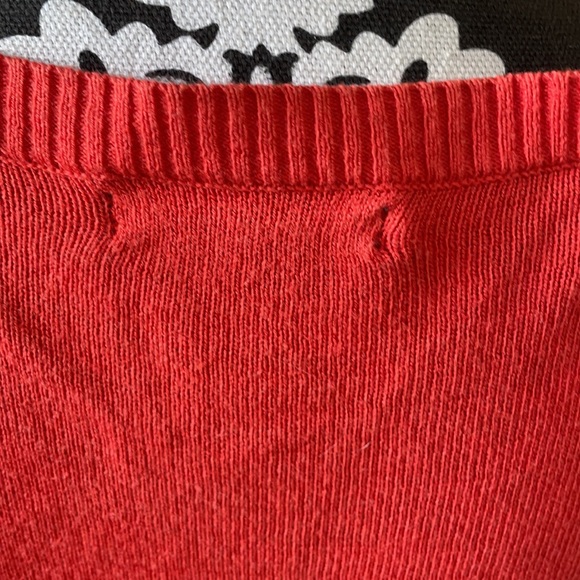 NEW YORK & COMPANY Orange Cardigan Size M - Picture 8 of 8